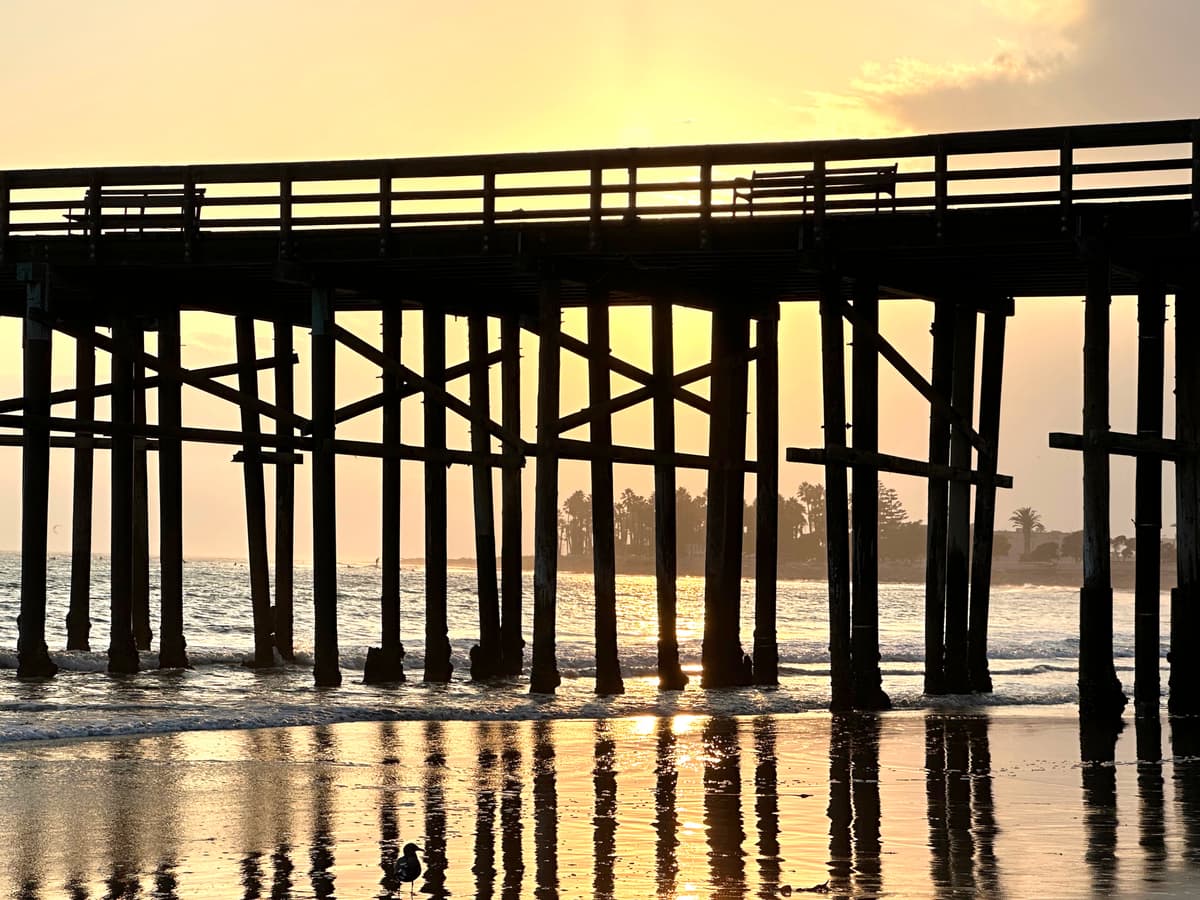 Pier at sunset